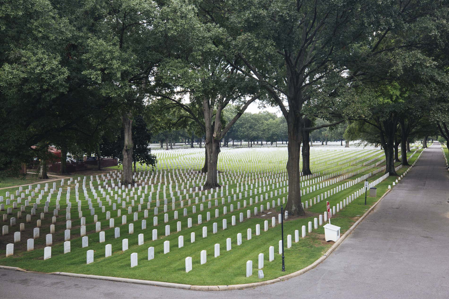 The Memphis National Cemetery contains the second largest number of unknown remains of any national cemetery, with over 7,500 unknown soldiers. (Louis Tucker)