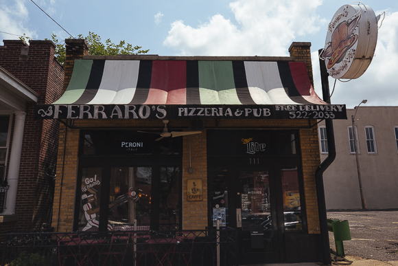 Front of Ferraro's Pizza & Pub on the Pinch District. (Ziggy Mack)