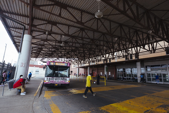 Memphis Area Transit Authority bus hub located on north end of Memphis Pinch District. (Ziggy Mack)