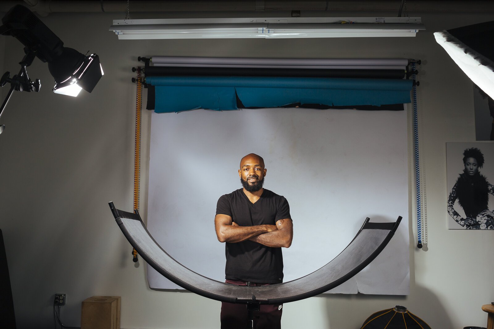 Antoine Lever stands in his studio in The Pinch. He's one of the newest members of the Medical District's burgeoning art scene. (Ziggy Mack)