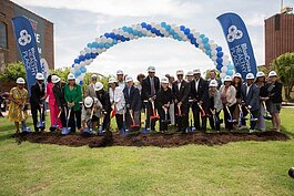 A ceremonial groundbreaking was held on Tuesday, May 16, at the National Civil Rights Museum.