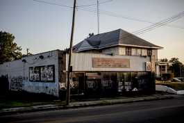 The boarded up storefront on Vance Avenue near Danny Thomas Boulevard most recently served as a corner store.