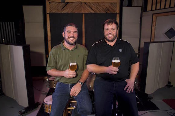 Will Goodwin and Clark Ortkiese, owners of Crosstown Brewing Co.