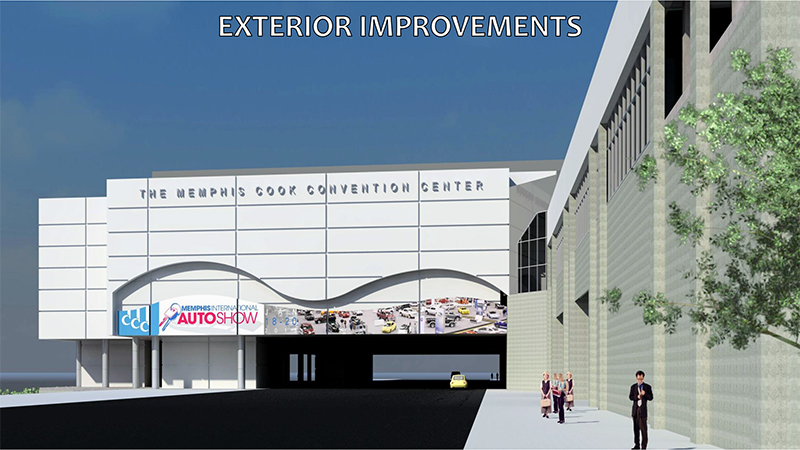 Proposed exterior improvements to the Convention Center