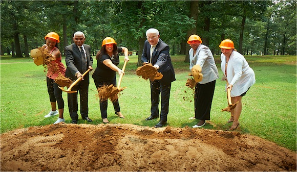 The City recently broke ground on Audubon Park's new outdoor gym