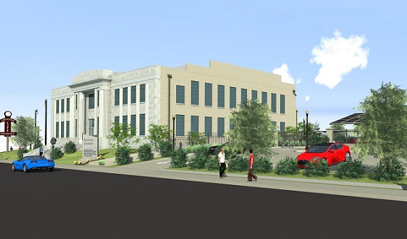 Rendering of renovations planned for ​Universal Life Insurance Building 