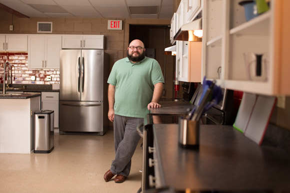 Curtis Thomas, Deputy Executive Director for The Works, in the Grocer's educational kitchen