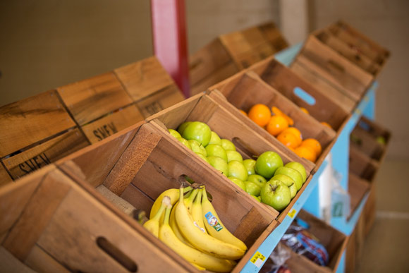 Fresh produce at The Grocer, an extension of the South Memphis Farmers Market. The vast majority of South Memphis is a food desert with no full-sized grocers selling healthful food. (Andrew Breig)