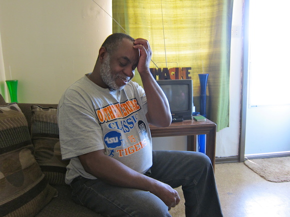 David, age 54, became homeless after he was laid off in 2008. "I got sisters and brothers," he says, "but I didn't want to budge on them, cause they got families, and they ain't got no jobs either."