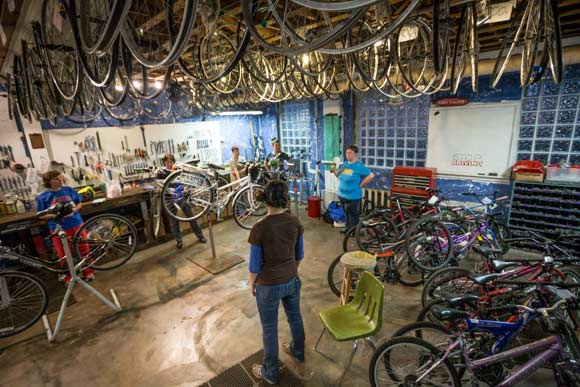 Revolutions Bicycle Co-op is a 12-year-old organization that’s just as interested in helping cycling newbies as longtime pedalers