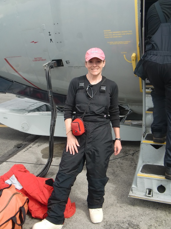 Alex Eilers about to board the LC-130. Christchurch, New Zealand