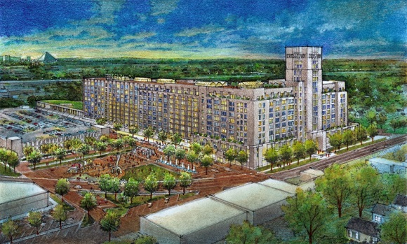 Crosstown development rendering from Looney Ricks Kiss