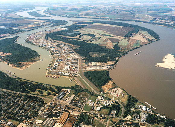 The surrounding water is vital to the industries on Presidents Island