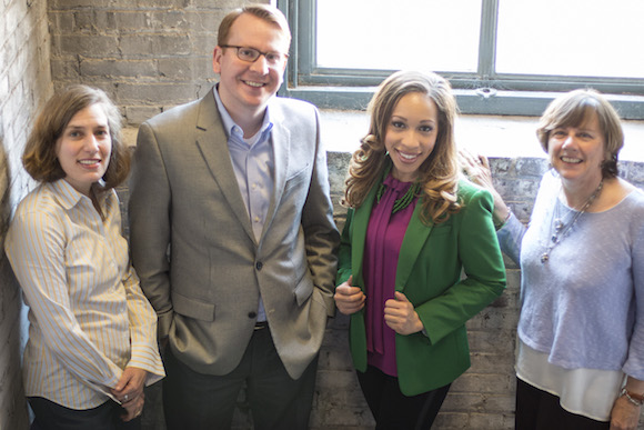 Project Manager Suzanne Carlson, Director Justin Entzminger, Project Managers Kerri Campbell and Megan Higgins