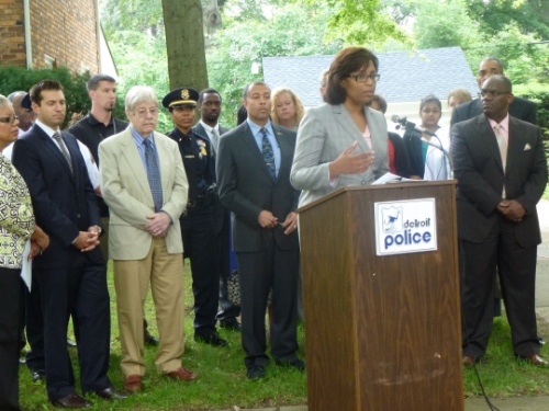 Tahirih Ziegler of Detroit LISC in Grandmont Rosedale