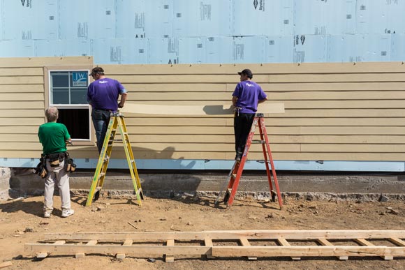 A building project with Habitat for Humanity