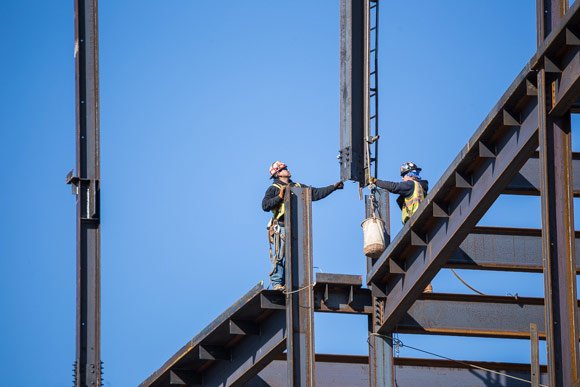 Construction on International Paper's new tower underway in East Memphis.