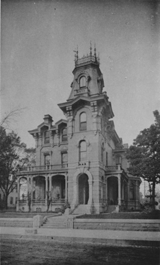 A vintage shot of the James Lee House