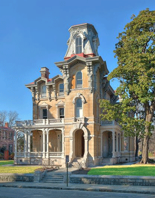 The newly restored James Lee House