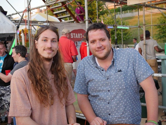 CEO & Founder Jack Simon; COO Luke Benson at BBQ Fest