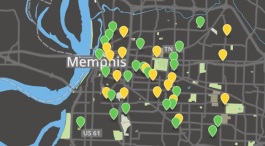 Memphis food landscape map