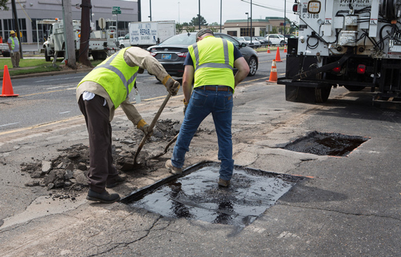 The Pro-Patch trucks and additional repair crews will be making their way around the city throughout