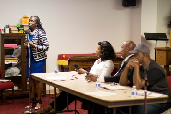 Rebecca Hutchinson moderated the panel discussion.