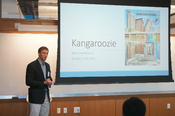 Nick Parinella introducing Kangroozie at the Nashville chapter of the Entrepreneurs’ Organization.