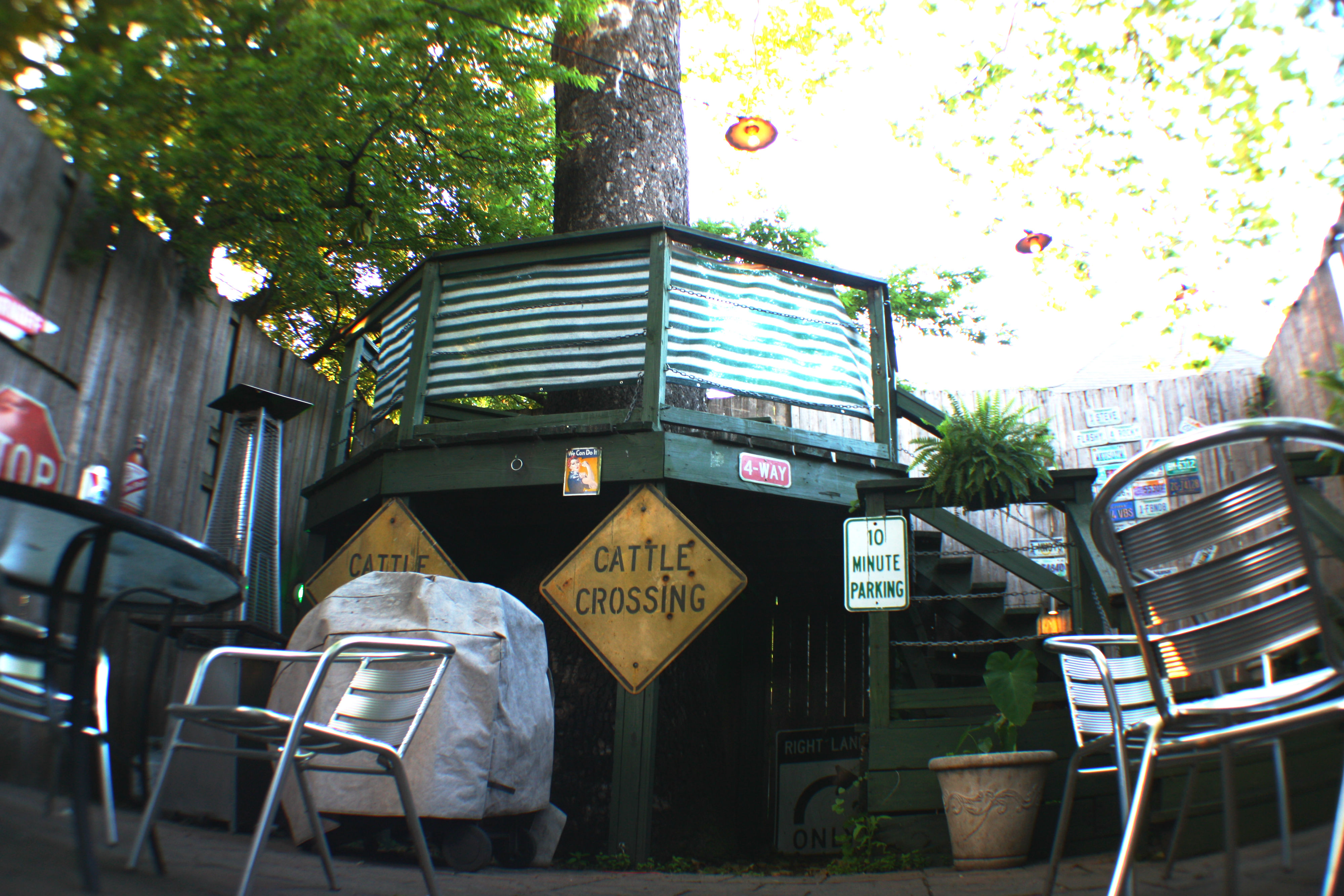 The Pumping Station's unique patio design, known as The Treehouse, is a big draw for patrons. (Cole Bradley)