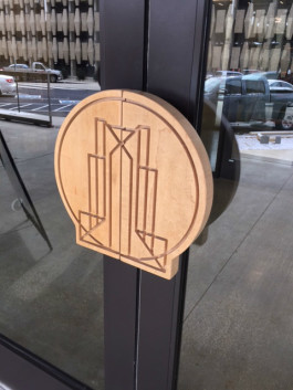 Ben Butler's door handles incorporate the art-deco design of the building's past.
