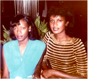 Belinda Kerusch (right) and best friend, Doretha, at the Club Pizzazz dance club in Houston, TX, circa 1985. (Submitted)
