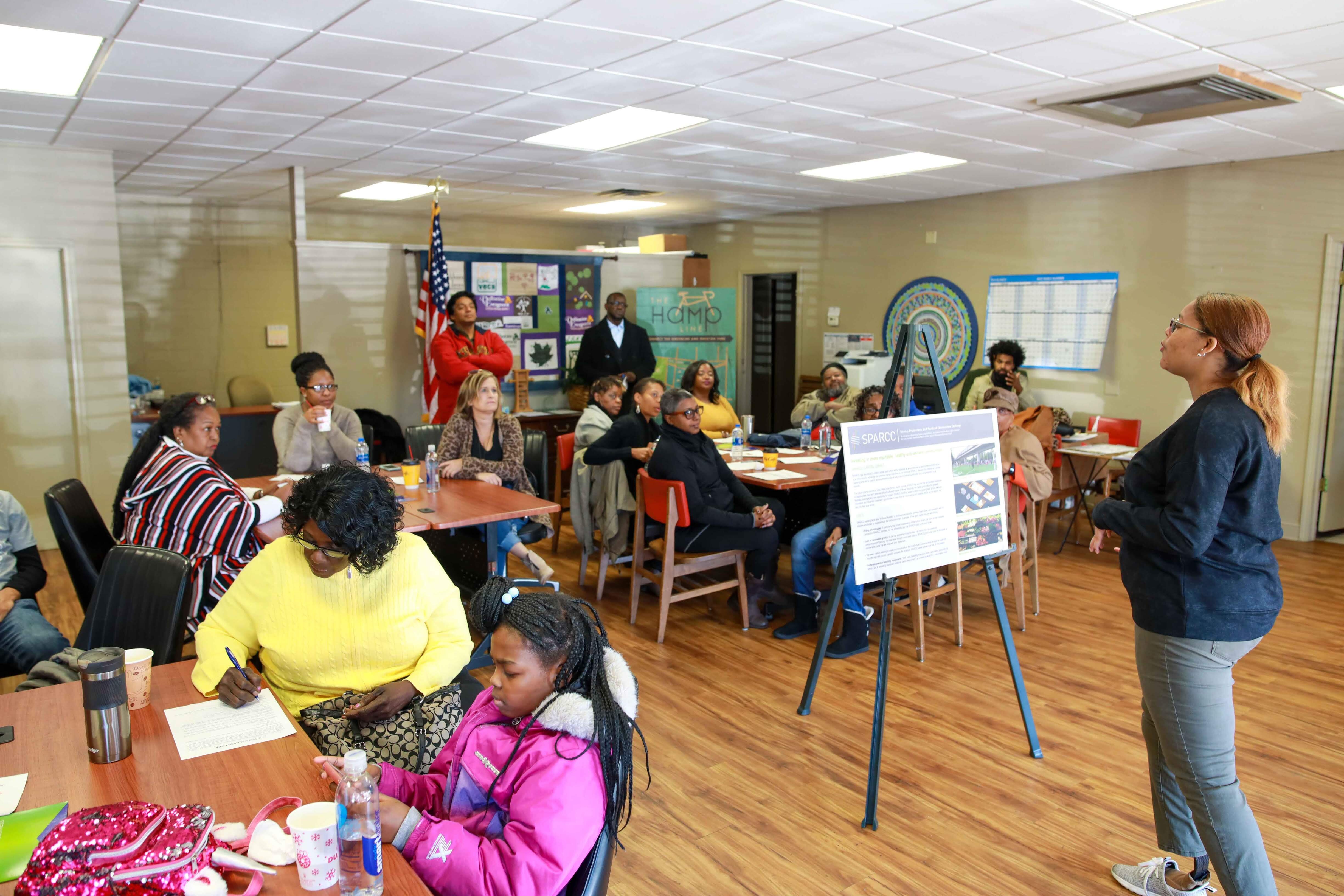 BLDG Memphis' coalition members attend the BLDG Memphis Capital Projects Tour on November 9. (Jarvis Hues)