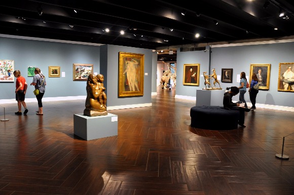 The American gallery at the Brooks Museum. 