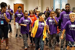 Memphis kids participate in Camp SAY Across the USA in 2018. The program has shifted online due to the pandemic.