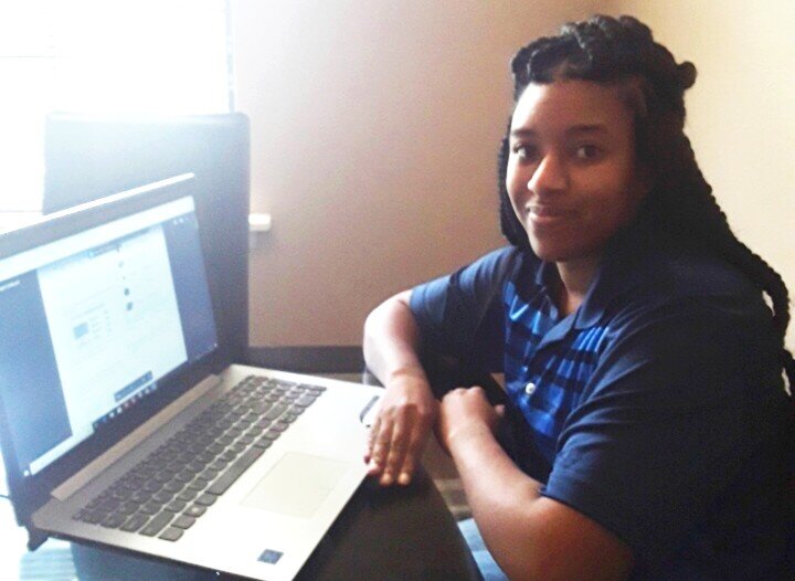 As a single mom, Christian Ueal works to balance the demands of homeschooling her children with her own adult education classes. She is working towards earning her G.E.D. (Submitted)