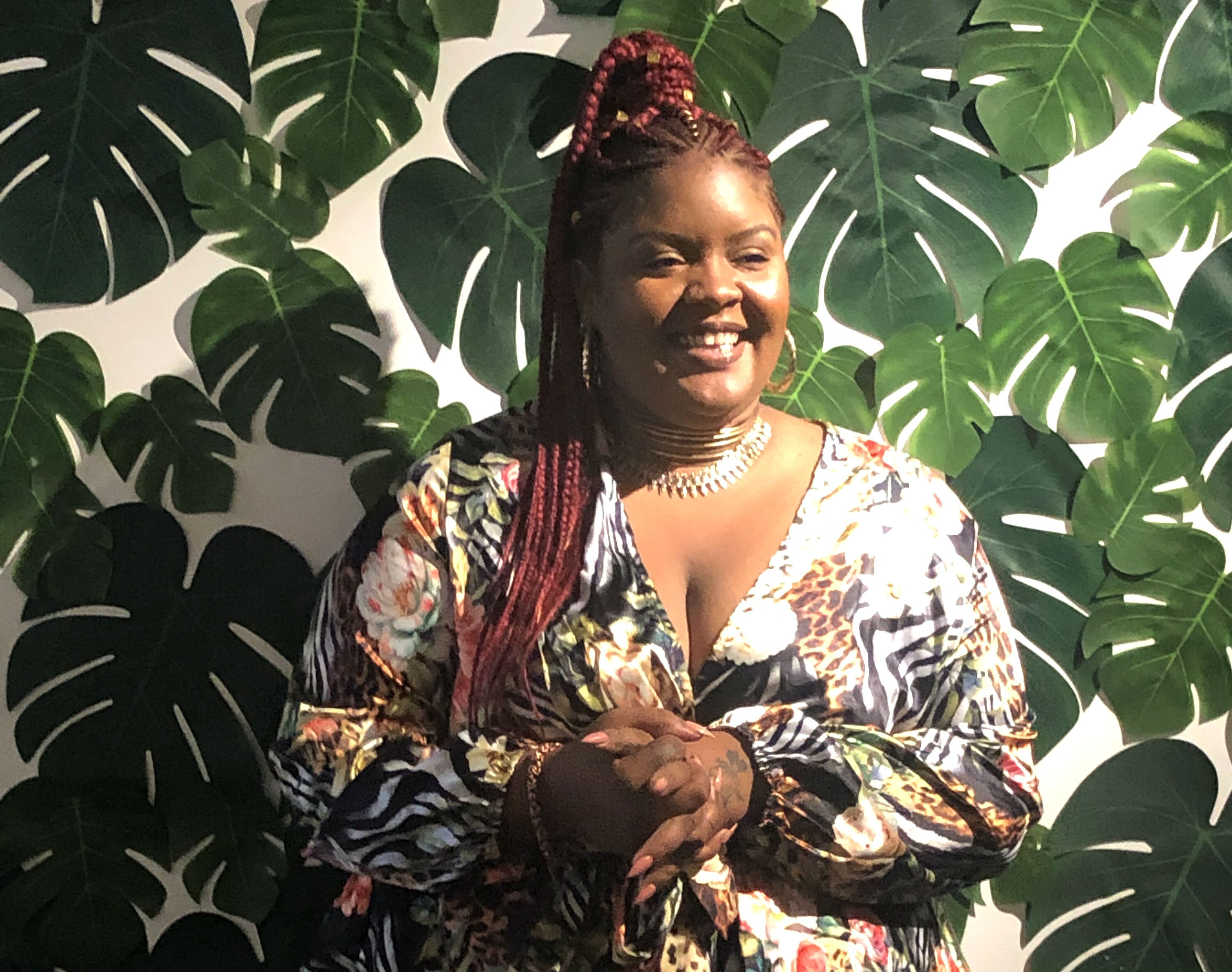 Victoria Jones, founder of The CLTV, poses for a photo at the 2019 Juneteenth gala. (Erica Horton)