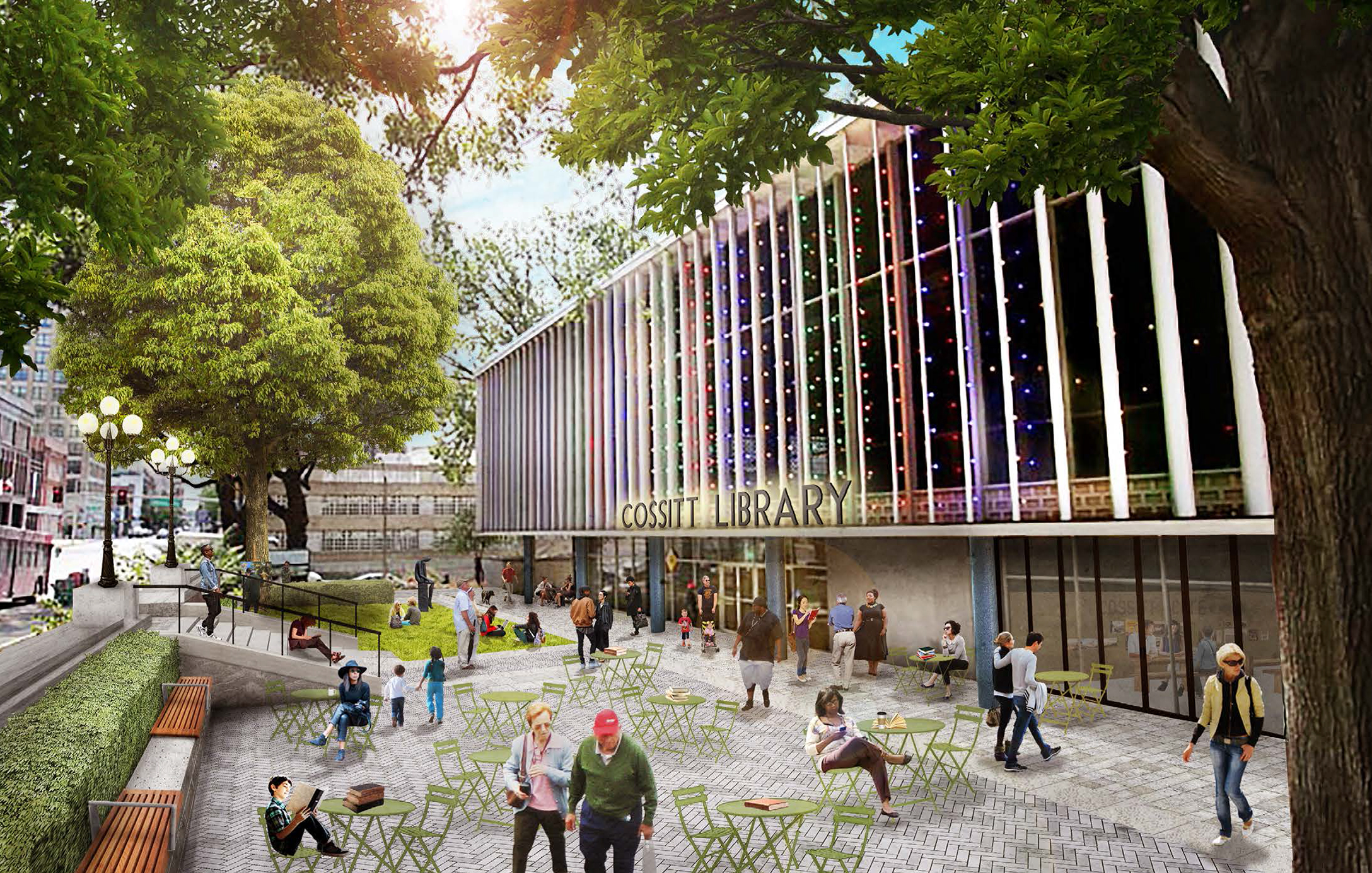 A re-imagining of the Cossit Library by Studio Gang. (Submitted Fourth Bluff)