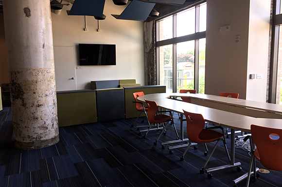 Common areas in the Crosstown High building will be an essential element for peer-to-peer collaboration.