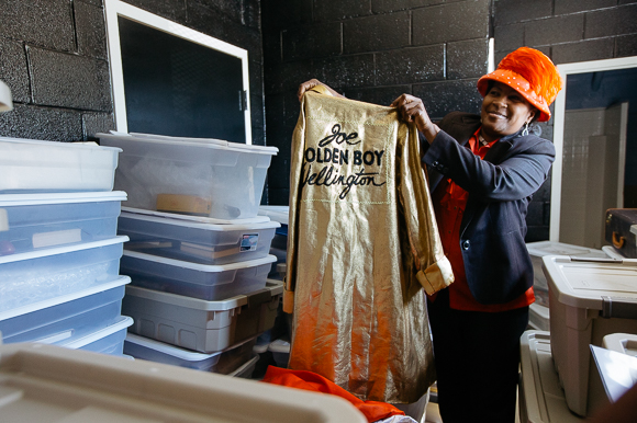 Dr. Carnita Atwater and the archives of her museum at the New Chicago Community Development Corp.