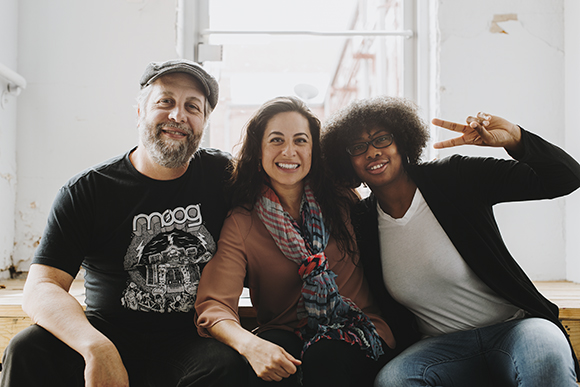 Alex Greene, Yancy Villa Calvo, and Neili Jones at the Urban Art Commission offices. (Houston Cofield)