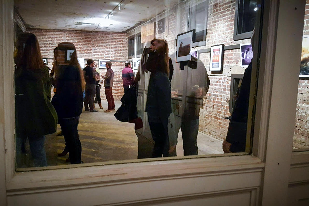 The space at 600 Monroe Ave. operating as a pop-up art gallery in November 2016.