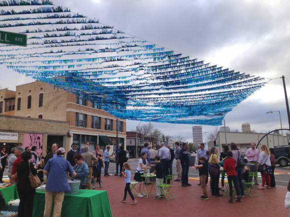 A March 9 gathering to introduce the Edge district's latest art installation.