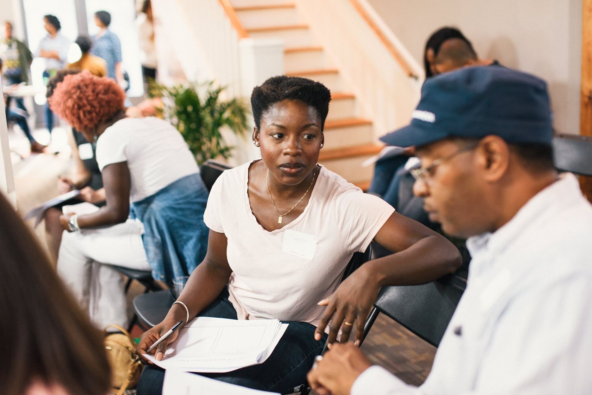 Current and prospective minority entrepreneurs, small-business owners and others gathered for an Epicenter Think Tank event for innovative thinking . (Epicenter)