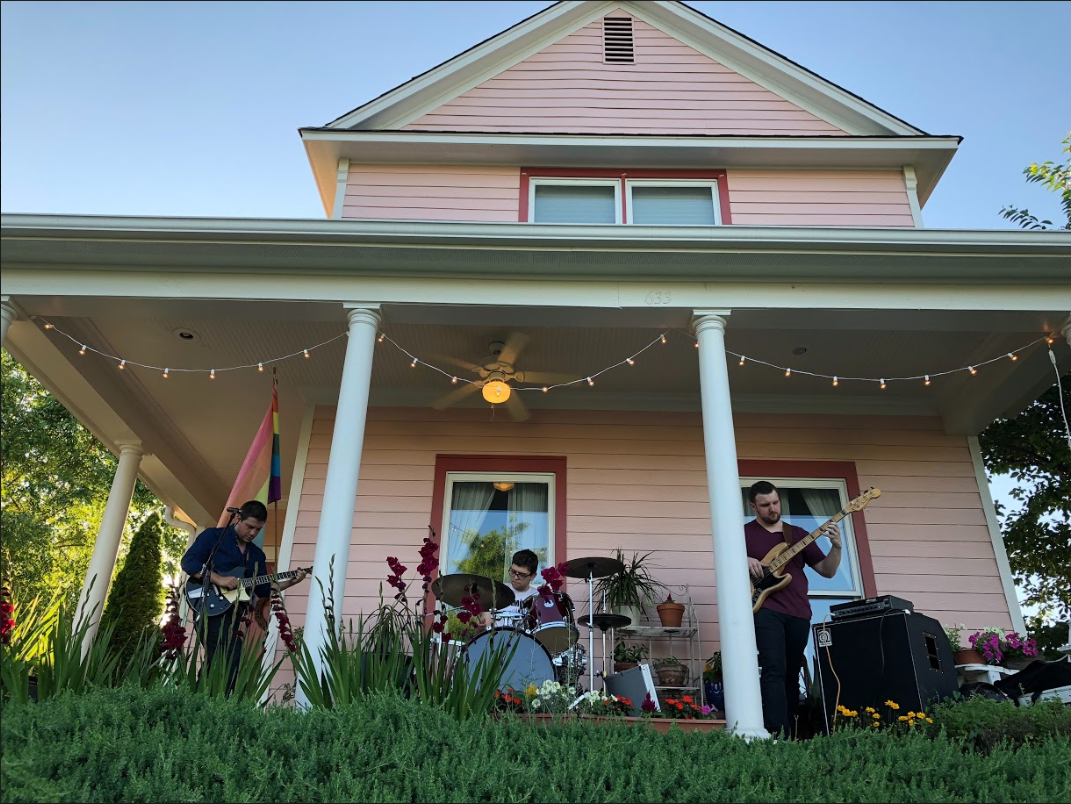 Neighbors enjoyed Memphis-based Geist at the first Uptown porch concert series. (Cole Bradley)