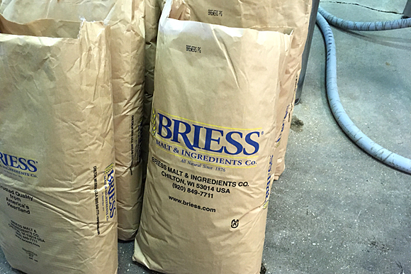 The malted barley for Ghost River beers is currently shipped in from a malting house in Wisconsin.