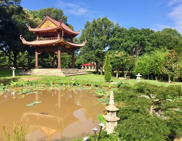 A view of the Magnolia Grove monastery, which was established in 2005.