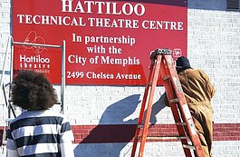 Located at 2499 Chelsea Avenue, the Hattiloo Technical Theatre Center trains youth in North Memphis with behind-the-scenes skills like sets, costume, and props design. The center opened in 20117. (Ashley Davis)