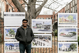Architect Mario Walker won first prize in the competition to imagine new uses for the historic Highland Heights United Methodist Church. The contest is part of an effort to save the church from demolition. (Emily Holmes, Heights CDC)