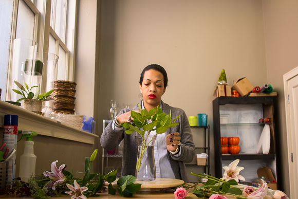 Colby Midgett was able to launch her business Premier Flowers with help of a local micro-loan. (Renier Otto)