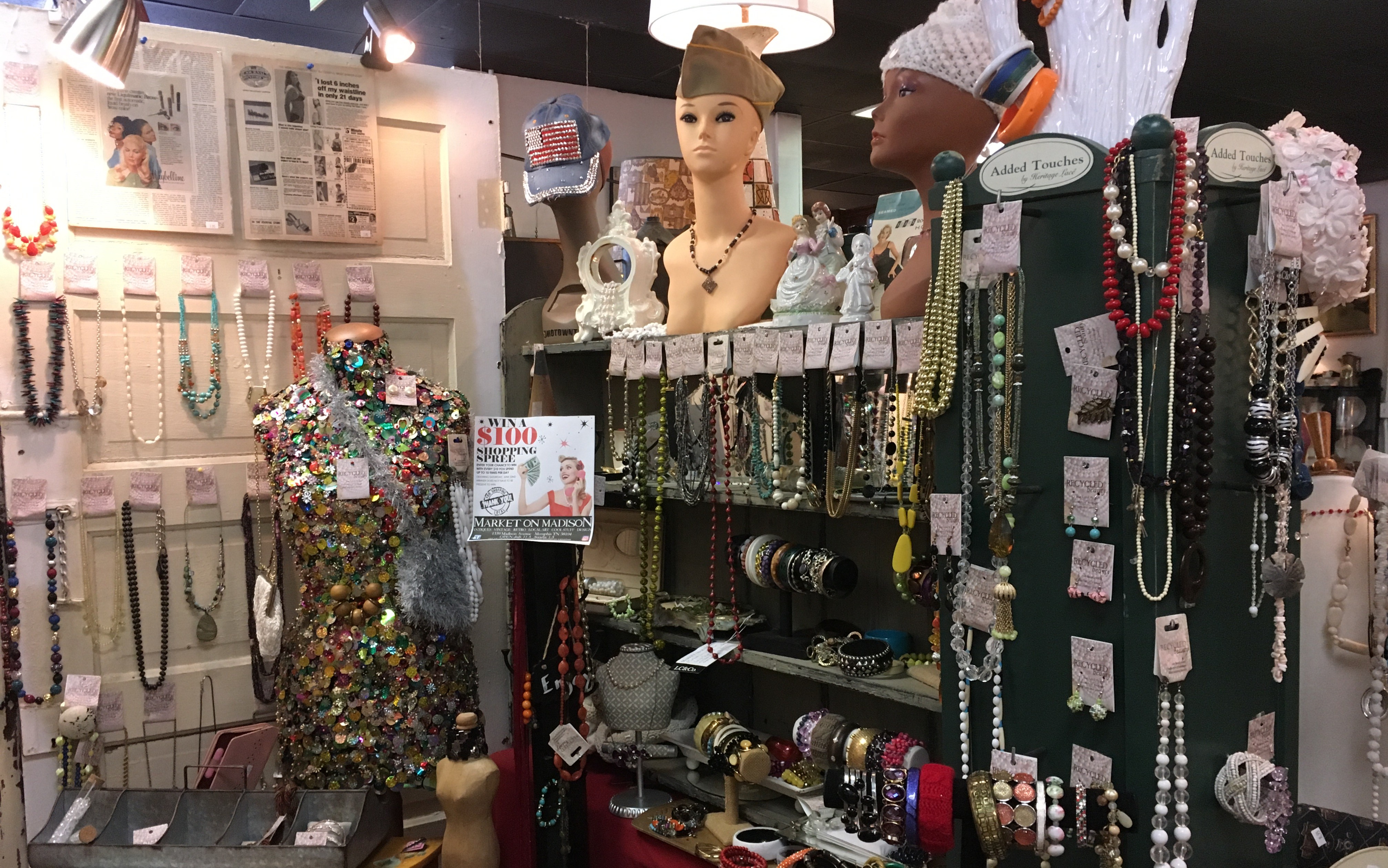 Market on Madison takes an eclectic approach to their inventory with postcards, collectables, antiques, as well as locally-made candles, soaps, jewelry and artwork. (Kim Coleman)